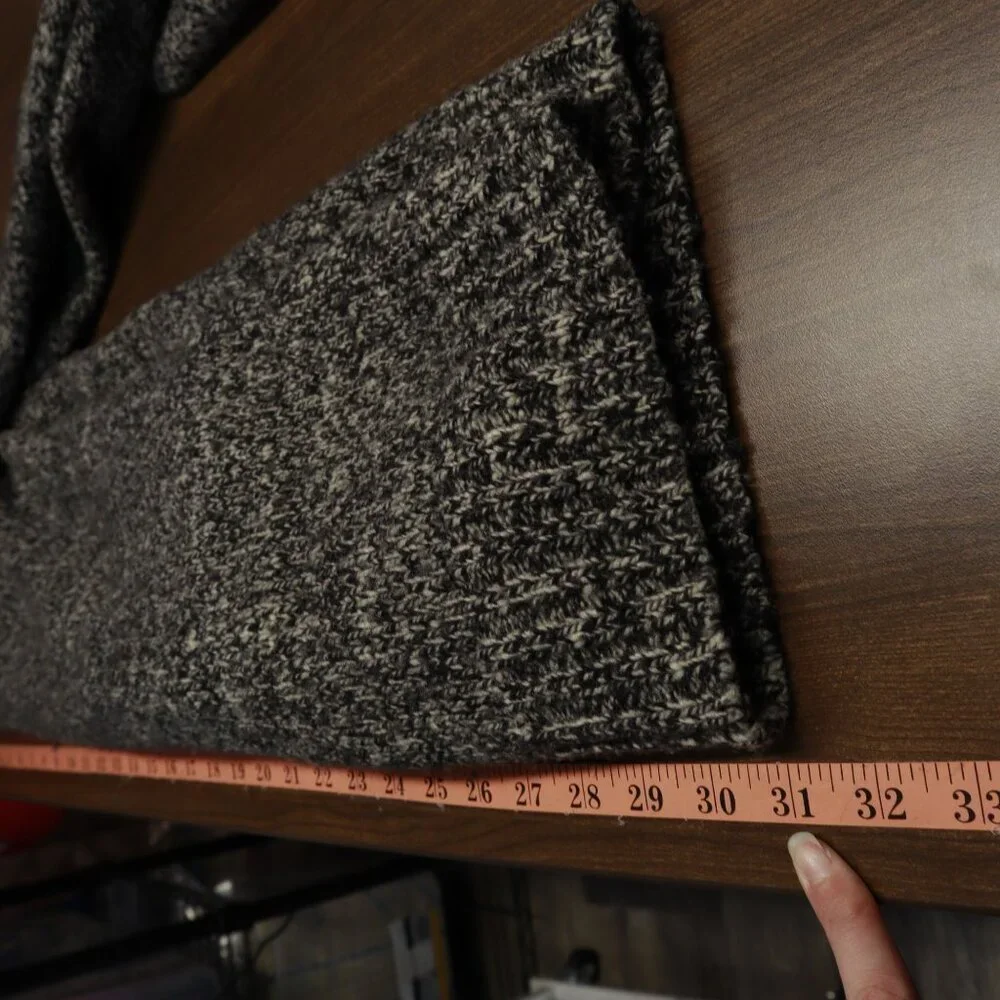J. Crew Wool‎ Marled Sweater Womens M Gray Professor Academia Eclectic Grandpa